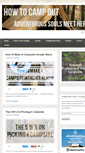 Mobile Screenshot of howtocampout.com